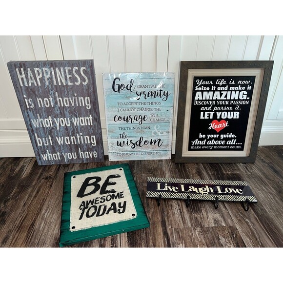 Modern Inspirational Quotes Signs Plaques, Modern Decor, Motivational Wall Decor - Picture 1 of 9